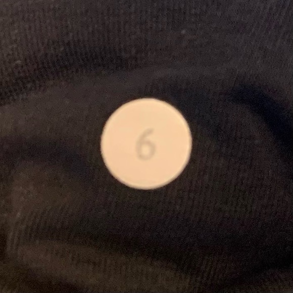 Lululemon Dark Gray Bright Blue Contrast Stitching Leggings - Picture 6 of 7